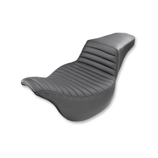 SADDLEMEN - STEP-UP SEAT - FRONT TUCK-N-ROLL - BLACK - FL '08-'24