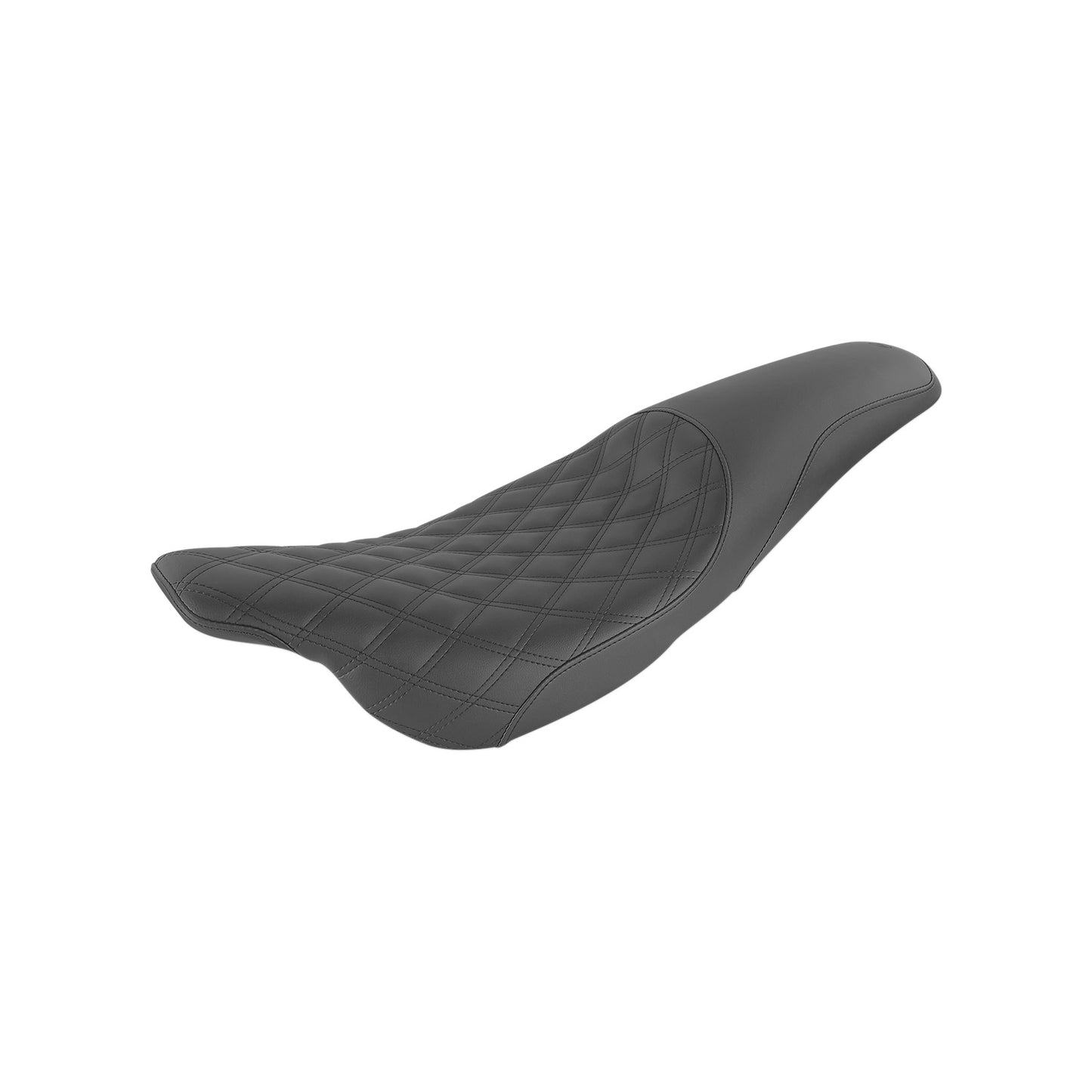 SADDLEMEN - PROFILER SEAT - FRONT LATTICE/REAR SMOOTH - BLACK - FLH '97-'07
