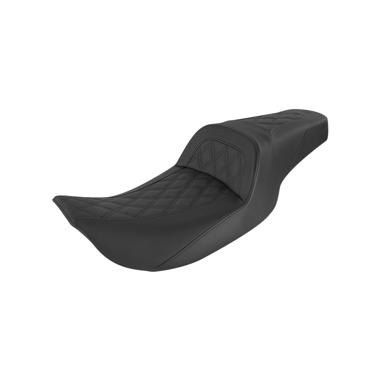 SADDLEMEN - SLIM SEAT - BLACK - LATTICE STITCH - '99-'07 FL