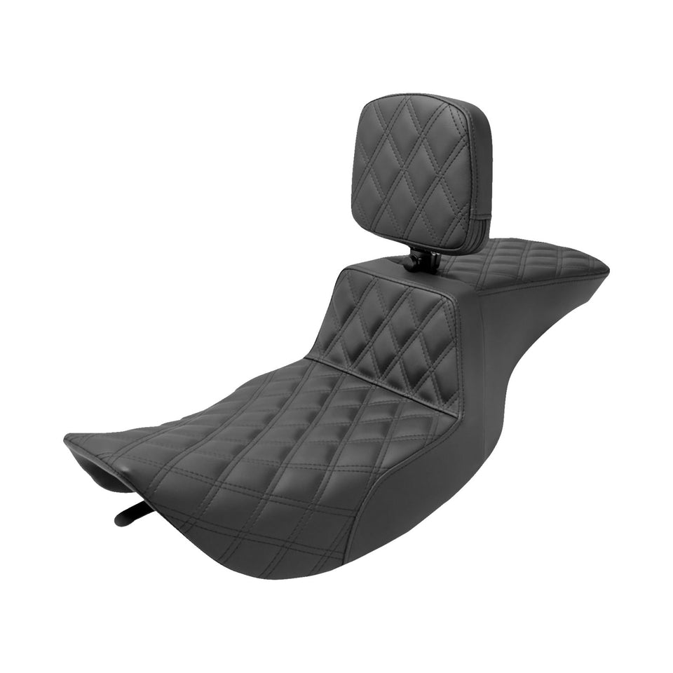 SADDLEMEN - TOUR STEP-UP SEAT - RIDER BACKREST - FLHR/FLHX '97-'07