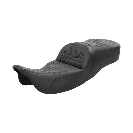 SADDLEMEN - ROADSOFA™ SEAT - HONEYCOMB - EXTENDED REACH - '08-'24