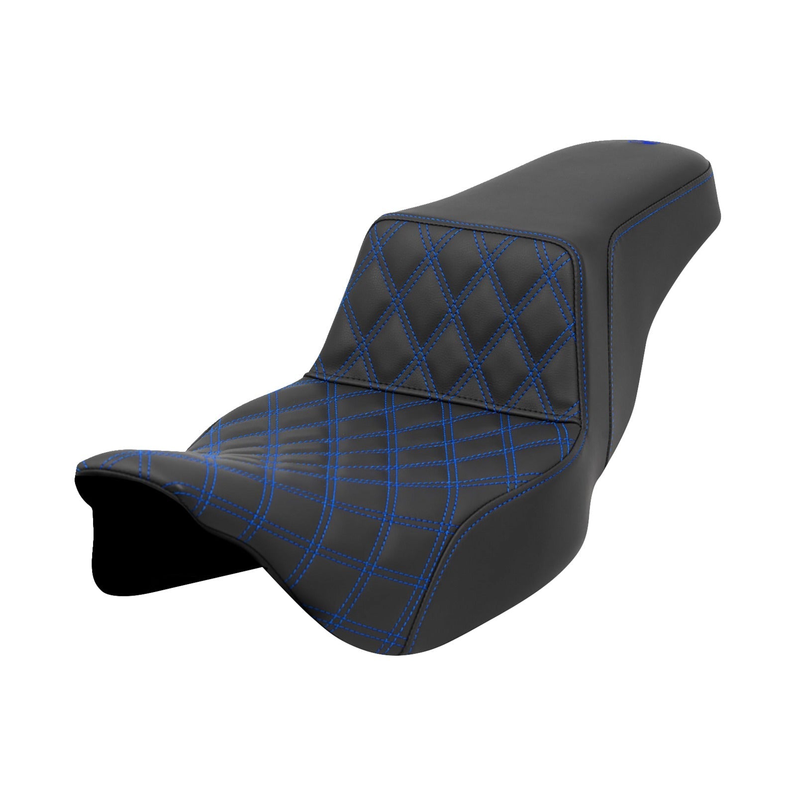 SADDLEMEN - STEP-UP SEAT - BLUE STITCH - EXTENDED REACH - FLH/FLT '08-'23