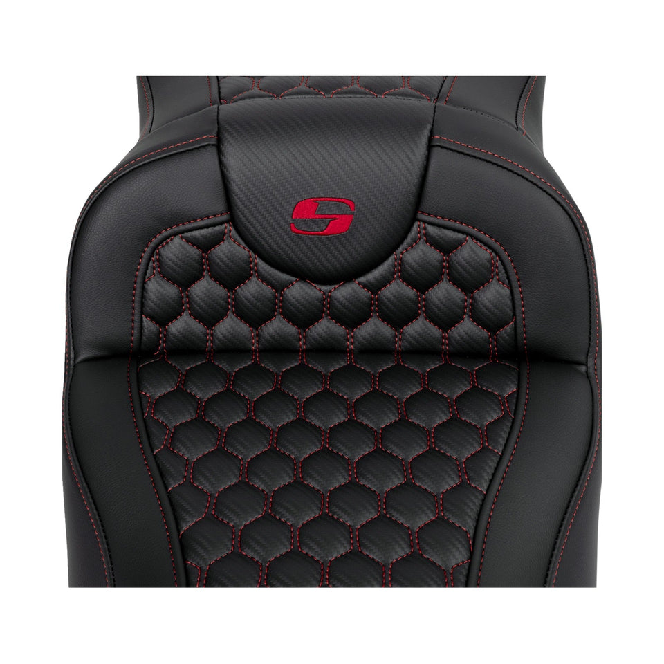 SADDLEMEN - ROADSOFA™ SEAT - HONEYCOMB - EXTENDED REACH - FLH/FLT '08-'24