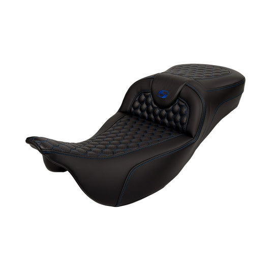 SADDLEMEN - ROADSOFA™ SEAT - HONEYCOMB - EXTENDED REACH - FLH/FLT '08-'24