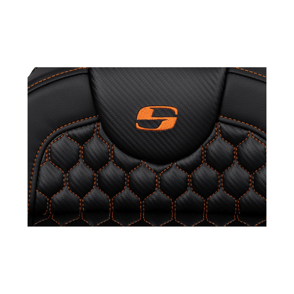SADDLEMEN - ROADSOFA™ SEAT - HONEYCOMB - EXTENDED REACH - FLH/FLT '08-'24