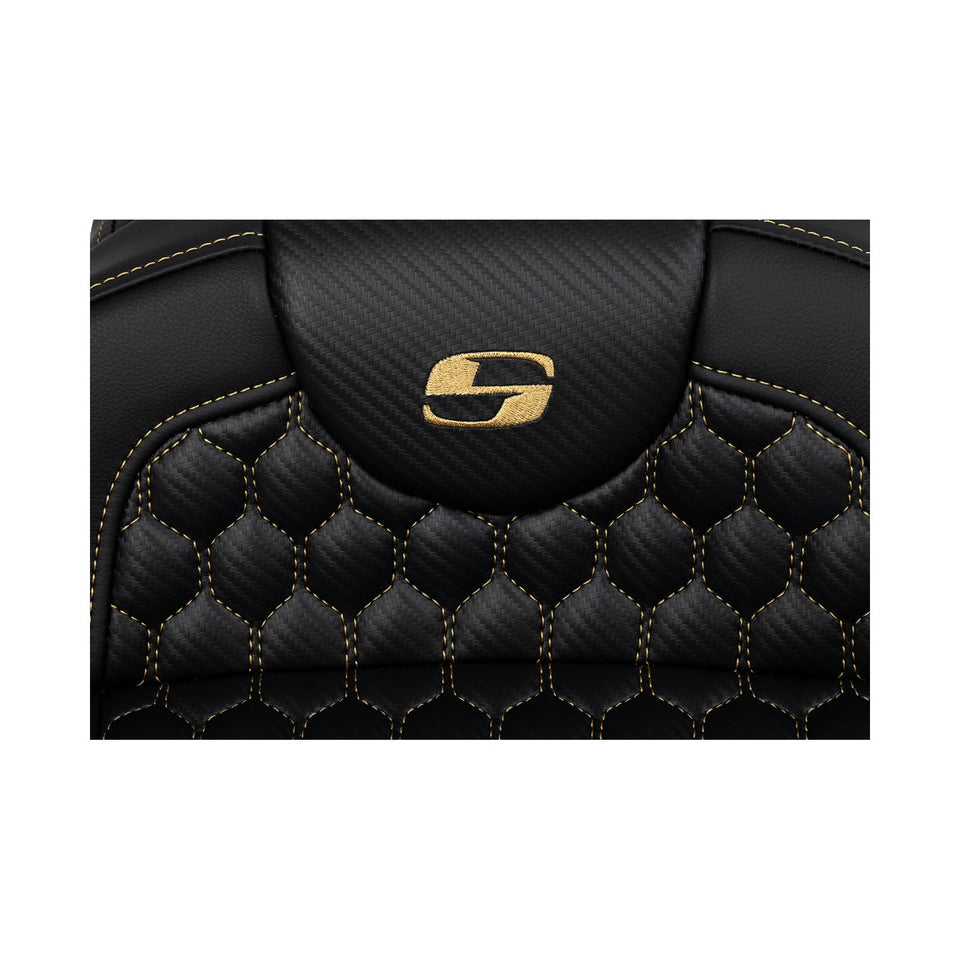 SADDLEMEN - ROADSOFA™ SEAT - HONEYCOMB - EXTENDED REACH - FLH/FLT '08-'24