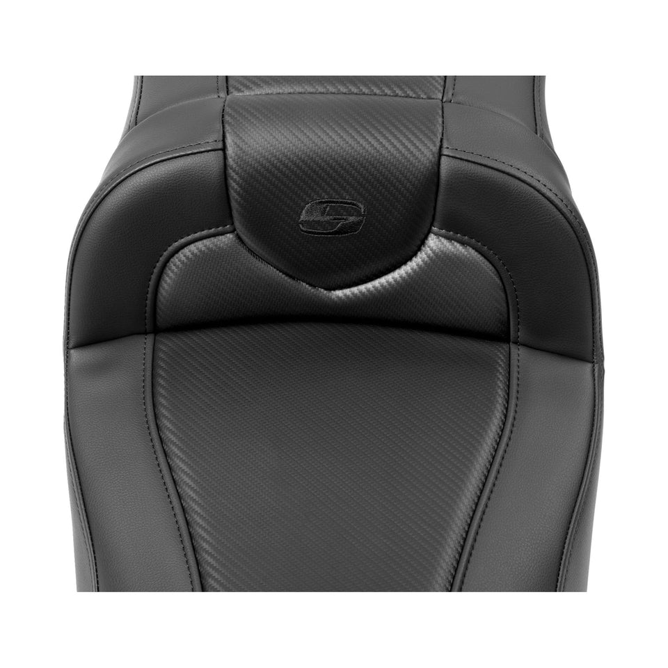 SADDLEMEN - ROADSOFA™ EXTENDED REACH SEAT - CARBON FIBER - FLTR/FLHX '23-'24 - SET 1