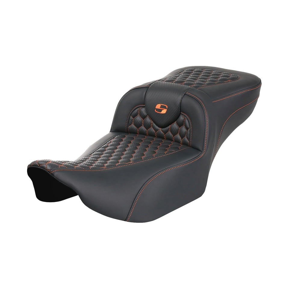 SADDLEMEN - ROADSOFA™ EXTENDED REACH SEAT - HONEYCOMB - FLTR/FLHX '23-'24