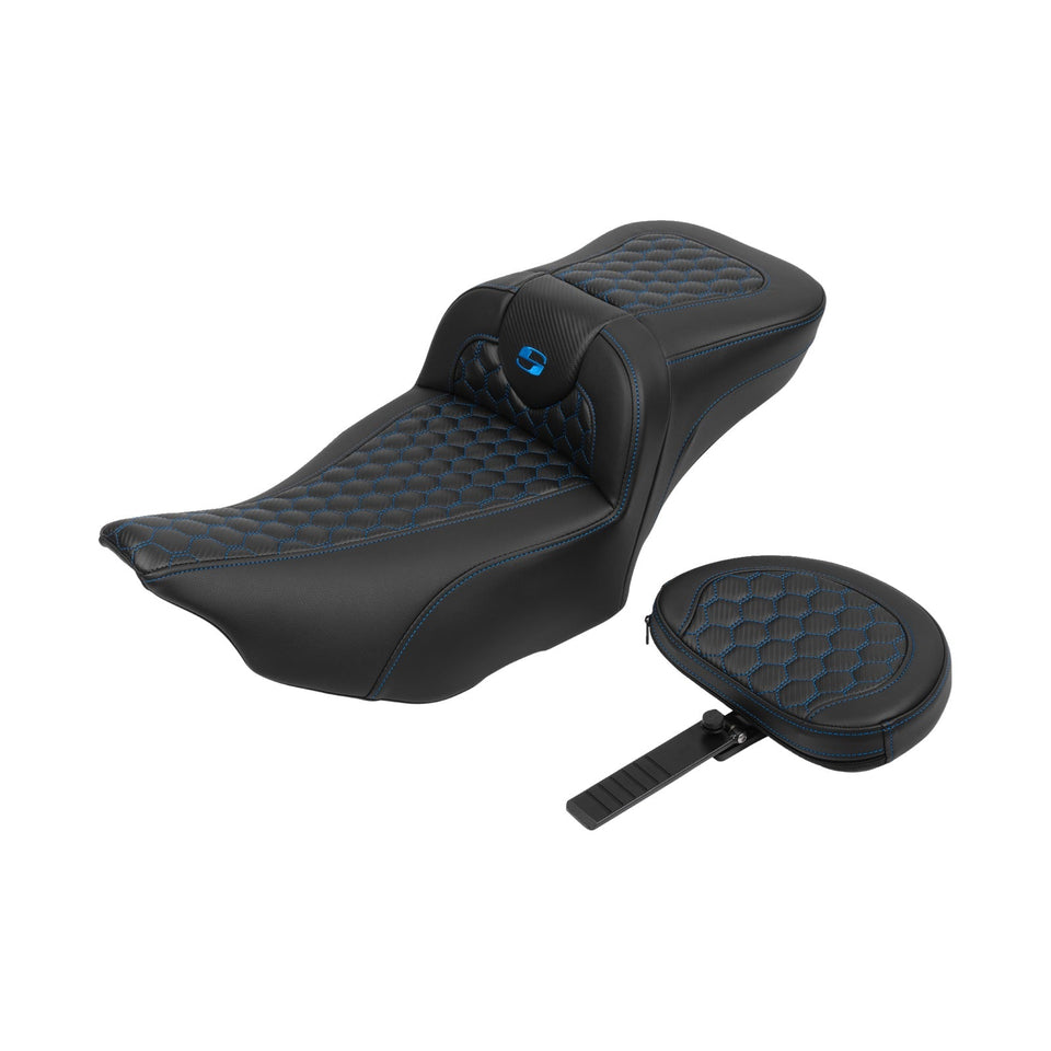 SADDLEMEN - ROADSOFA™ EXTENDED REACH SEAT - HONEYCOMB - FLTR/FLHX '23-'24