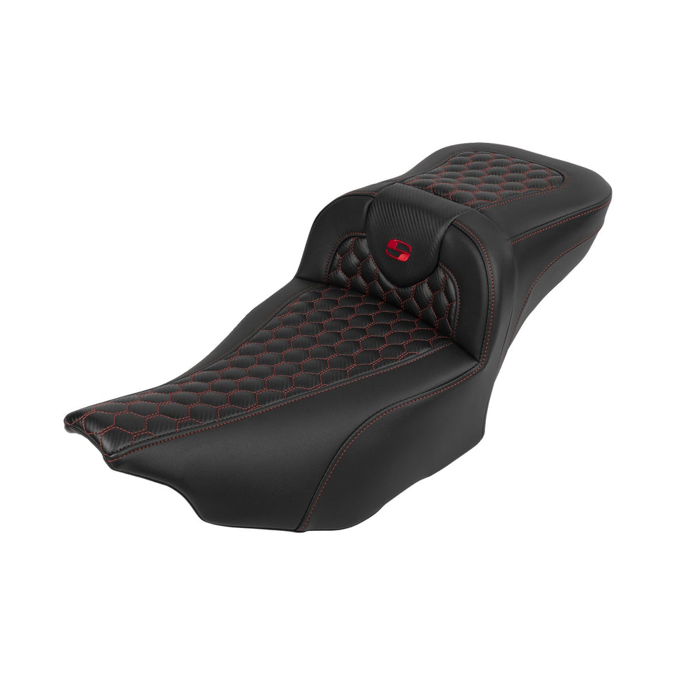 SADDLEMEN - ROADSOFA™ EXTENDED REACH SEAT - HONEYCOMB - FLTR/FLHX '23-'24