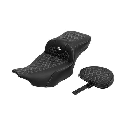 SADDLEMEN - ROADSOFA™ EXTENDED REACH SEAT - HONEYCOMB - FLTR/FLHX '23-'24