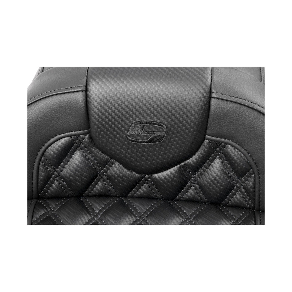 SADDLEMEN - ROADSOFA™ SEAT - CARBON FIBER - FLTR/FLHX '23-'24 - SET 1
