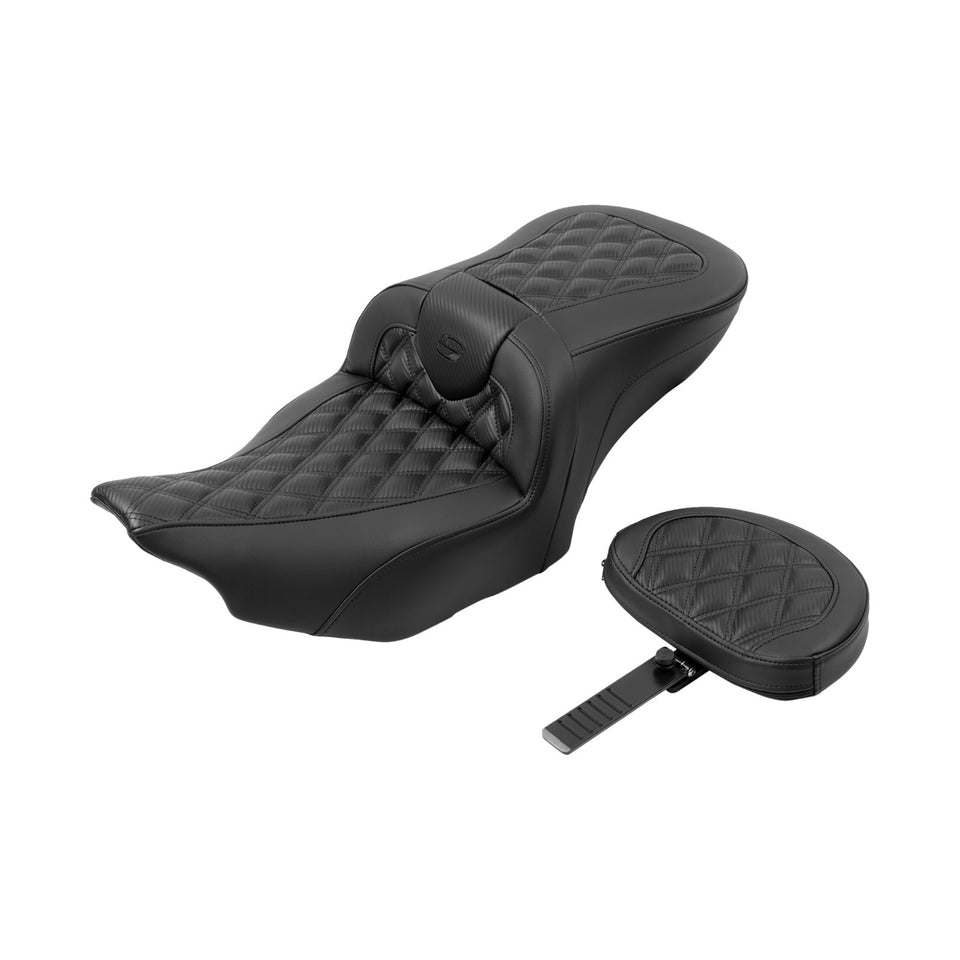 SADDLEMEN - ROADSOFA™ SEAT - CARBON FIBER - FLTR/FLHX '23-'24 - SET 1