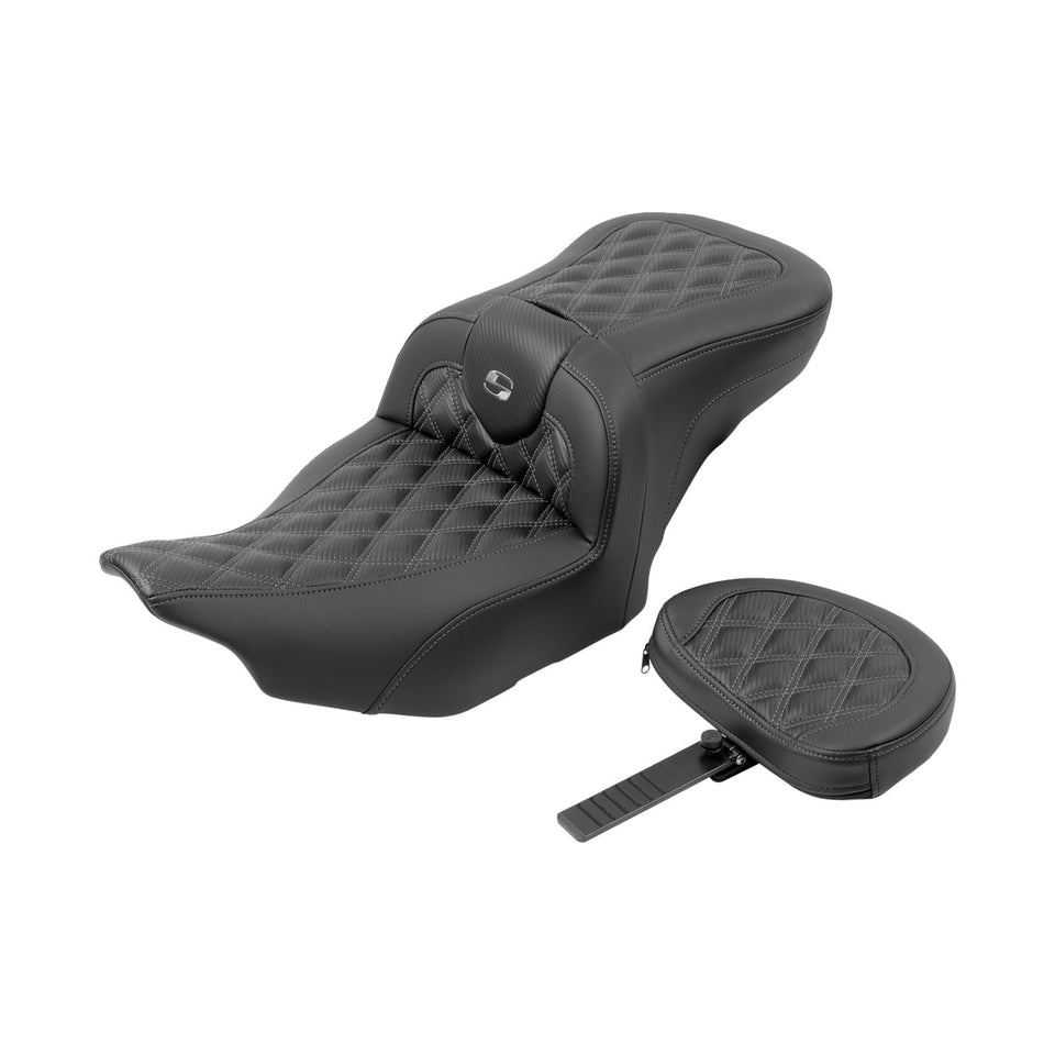 SADDLEMEN - ROADSOFA™ SEAT - CARBON FIBER - FLTR/FLHX '23-'24 - SET 1