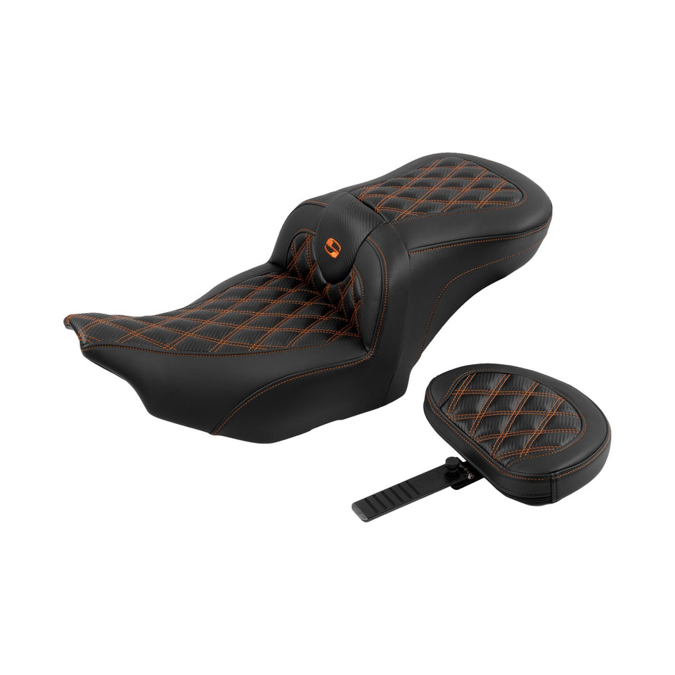 SADDLEMEN - ROADSOFA™ SEAT - CARBON FIBER - FLTR/FLHX '23-'24 - SET 1