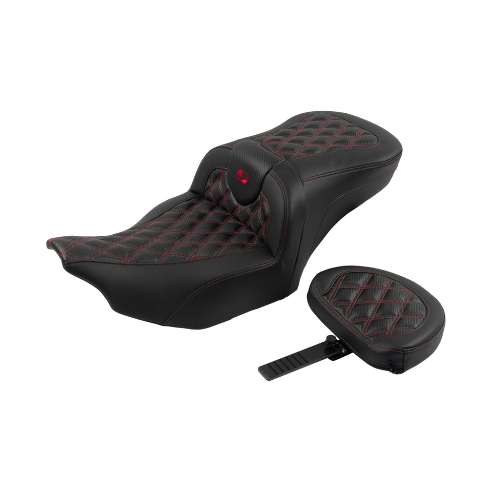 SADDLEMEN - ROADSOFA™ SEAT - CARBON FIBER - FLTR/FLHX '23-'24 - SET 1