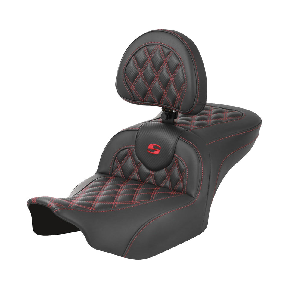 SADDLEMEN - ROADSOFA™ SEAT - CARBON FIBER - FLTR/FLHX '23-'24 - SET 1