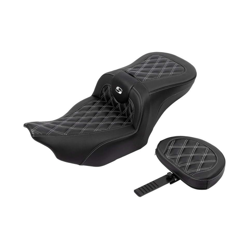SADDLEMEN - ROADSOFA™ SEAT - CARBON FIBER - FLTR/FLHX '23-'24 - SET 1