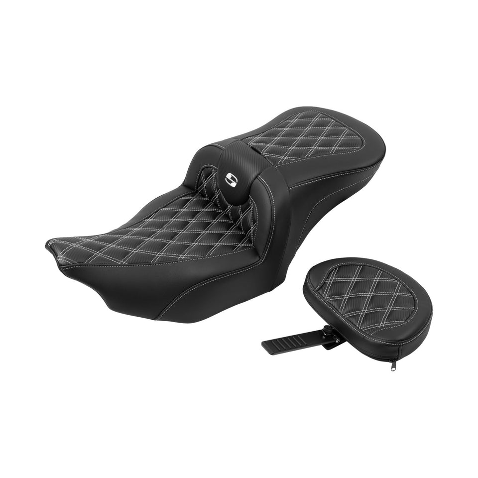 SADDLEMEN - ROADSOFA™ SEAT - CARBON FIBER - FLTR/FLHX '23-'24 - SET 1