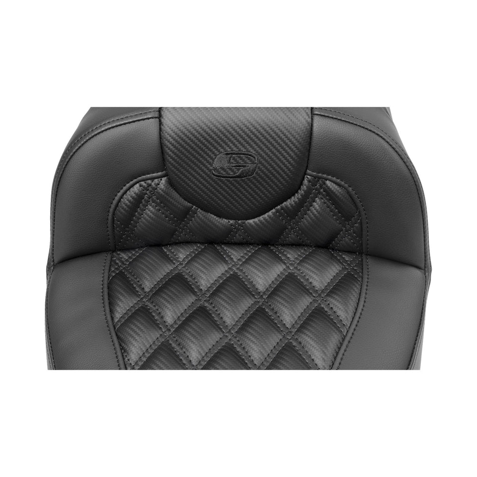 SADDLEMEN - ROADSOFA™ EXTENDED REACH SEAT - CARBON FIBER - FLTR/FLHX '23-'24 - SET 2