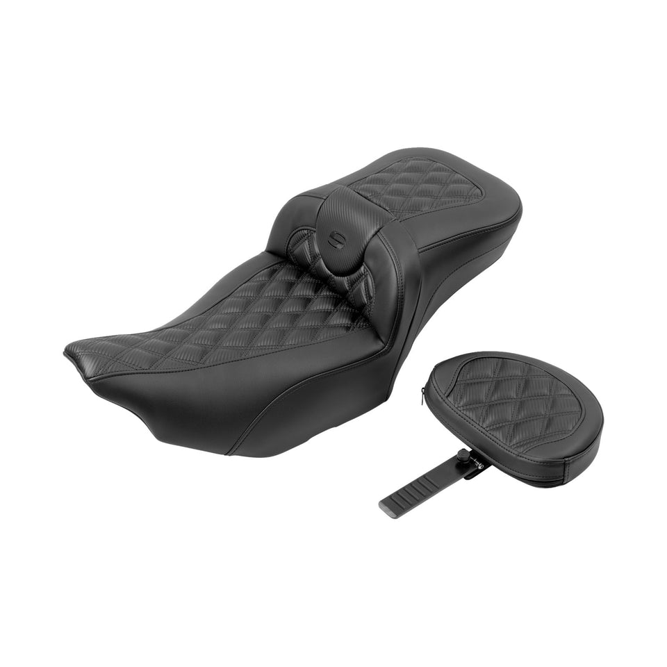 SADDLEMEN - ROADSOFA™ EXTENDED REACH SEAT - CARBON FIBER - FLTR/FLHX '23-'24 - SET 2