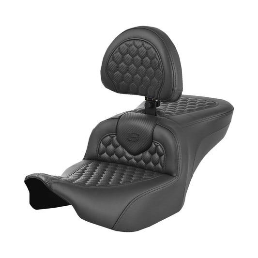 SADDLEMEN - HEATED ROADSOFA™ SEAT - HONEYCOMB STITCH - '23-'24