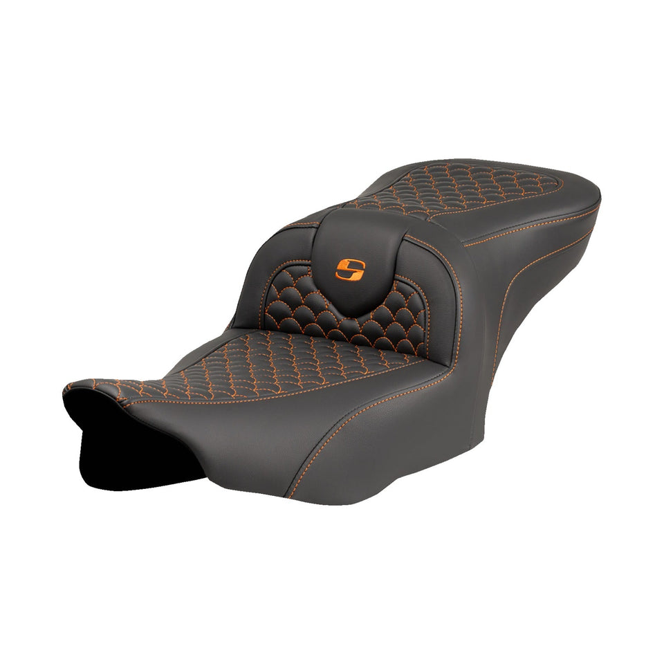 SADDLEMEN - ROADSOFA™ SEAT - DRAGON SCALE STITCH - FLTR/FLHX '23-'24