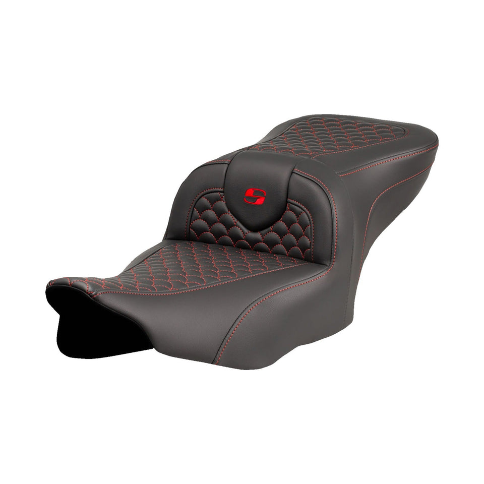 SADDLEMEN - ROADSOFA™ SEAT - DRAGON SCALE STITCH - FLTR/FLHX '23-'24