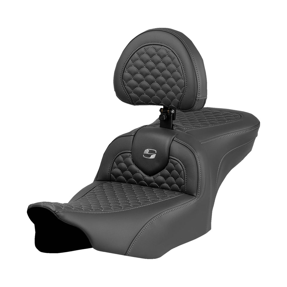 SADDLEMEN - ROADSOFA™ SEAT - DRAGON SCALE STITCH - FLTR/FLHX '23-'24