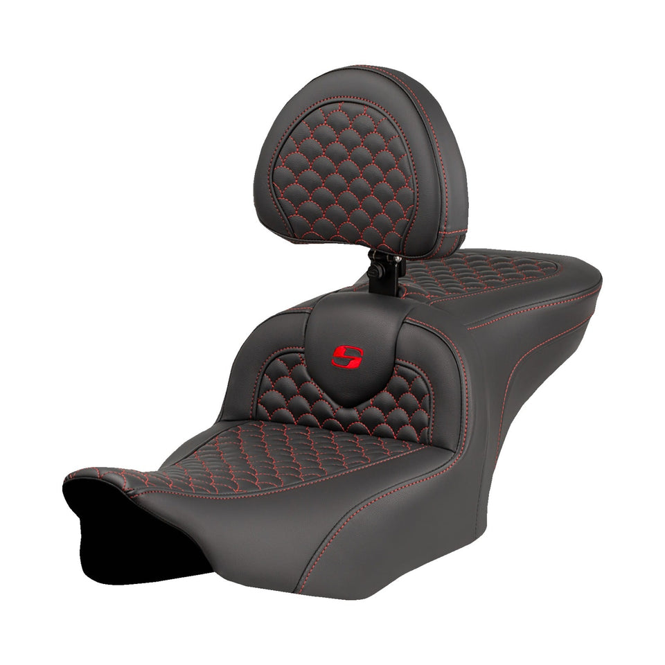 SADDLEMEN - ROADSOFA™ SEAT - DRAGON SCALE STITCH - FLTR/FLHX '23-'24