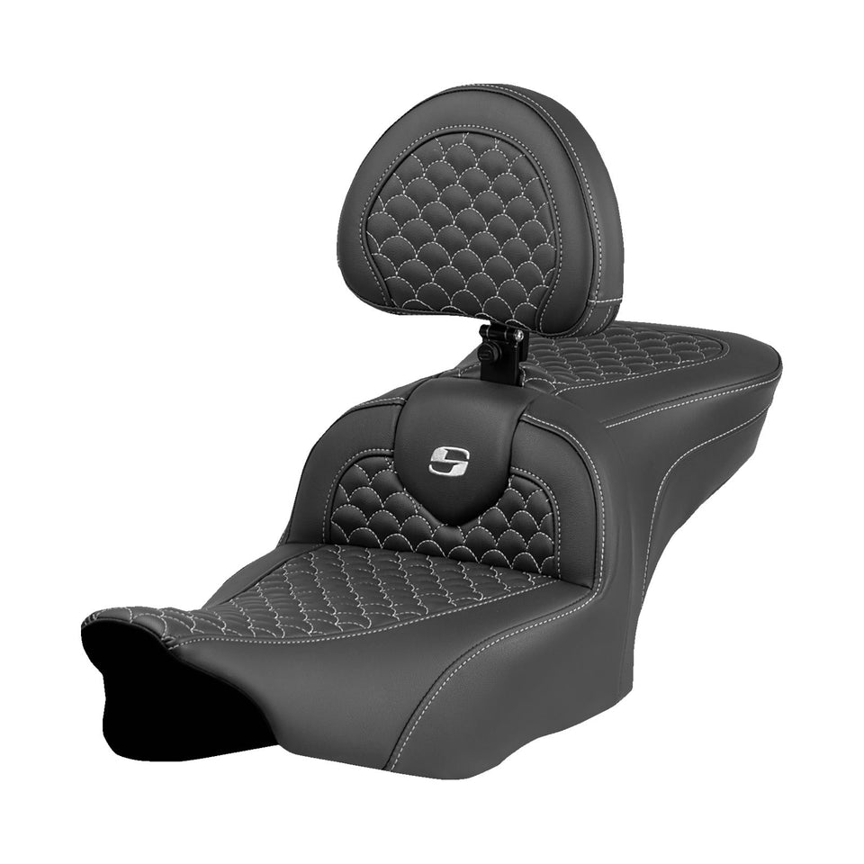 SADDLEMEN - ROADSOFA™ SEAT - DRAGON SCALE STITCH - FLTR/FLHX '23-'24