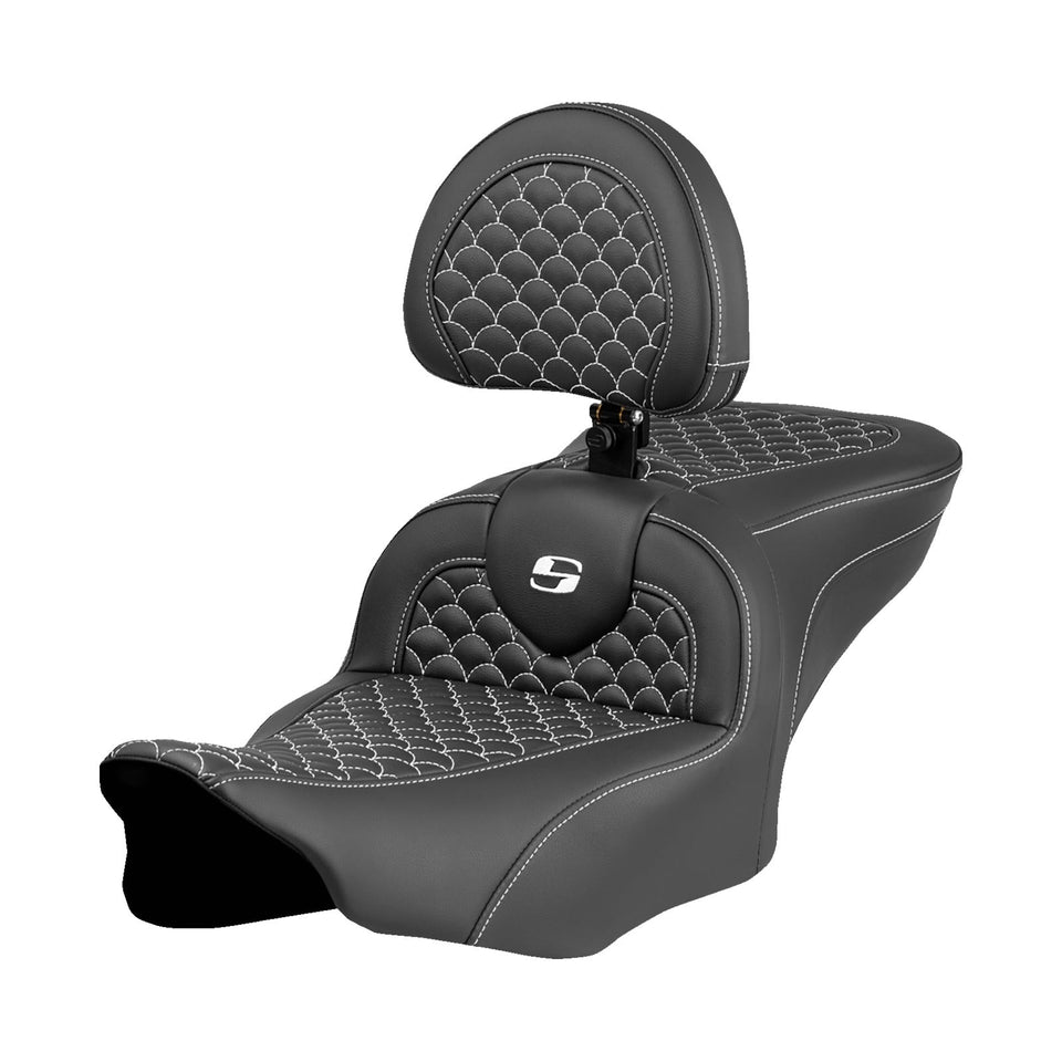 SADDLEMEN - ROADSOFA™ SEAT - DRAGON SCALE STITCH - FLTR/FLHX '23-'24