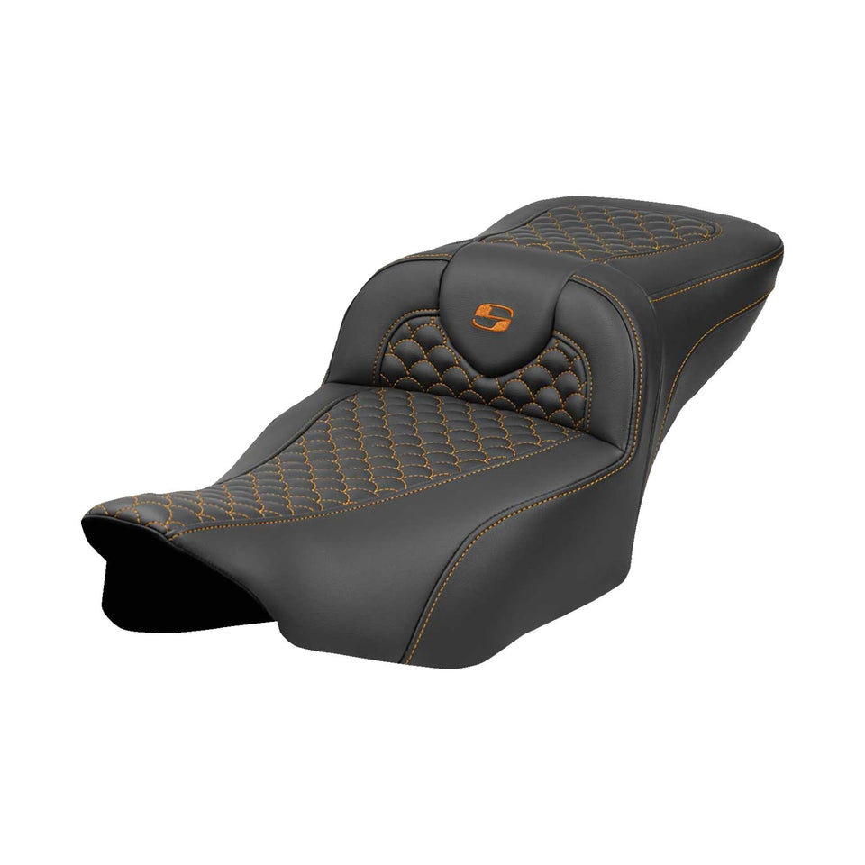 SADDLEMEN - ROADSOFA™ EXTENDED REACH SEAT - DRAGON SCALE STITCH - '23-'24