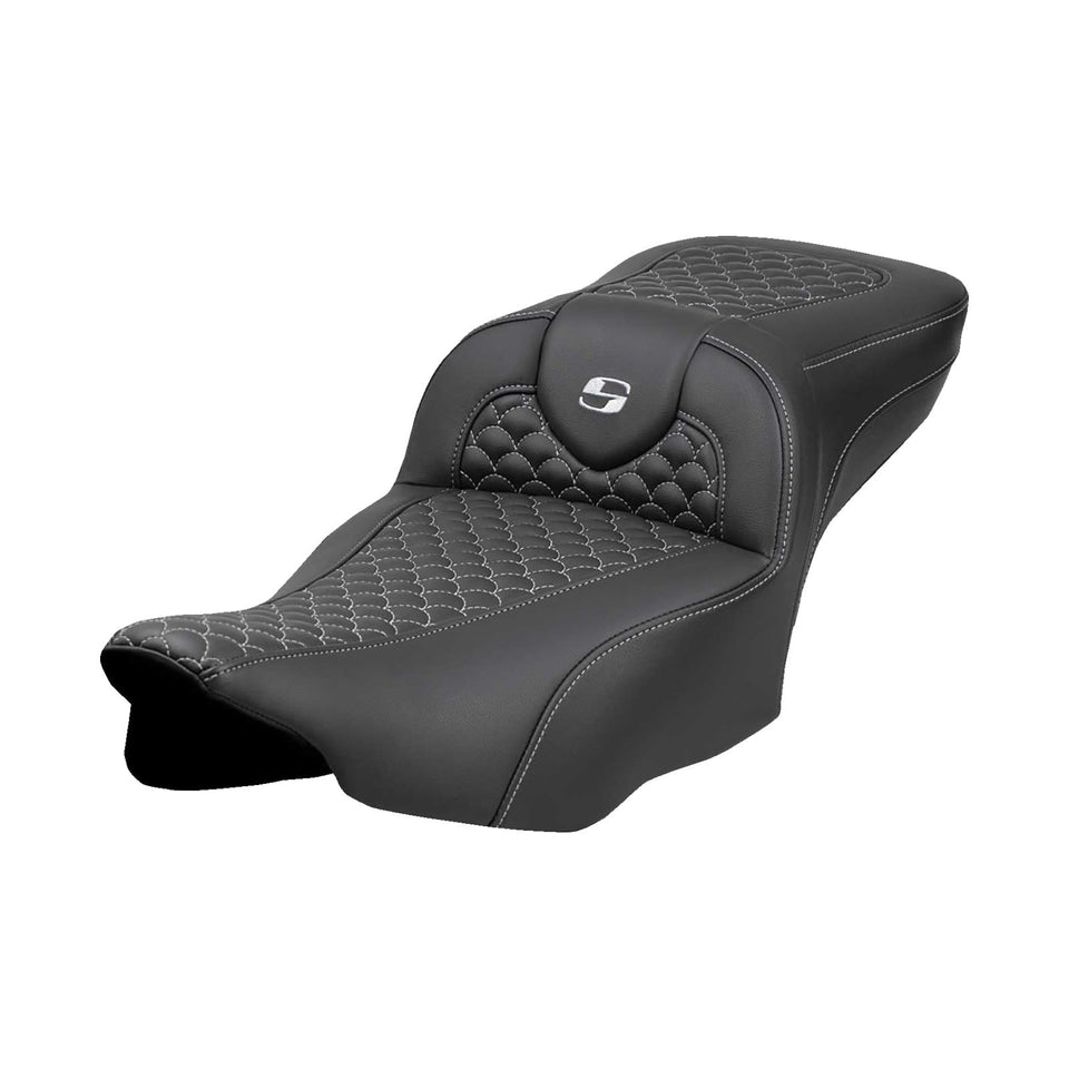 SADDLEMEN - ROADSOFA™ EXTENDED REACH SEAT - DRAGON SCALE STITCH - '23-'24