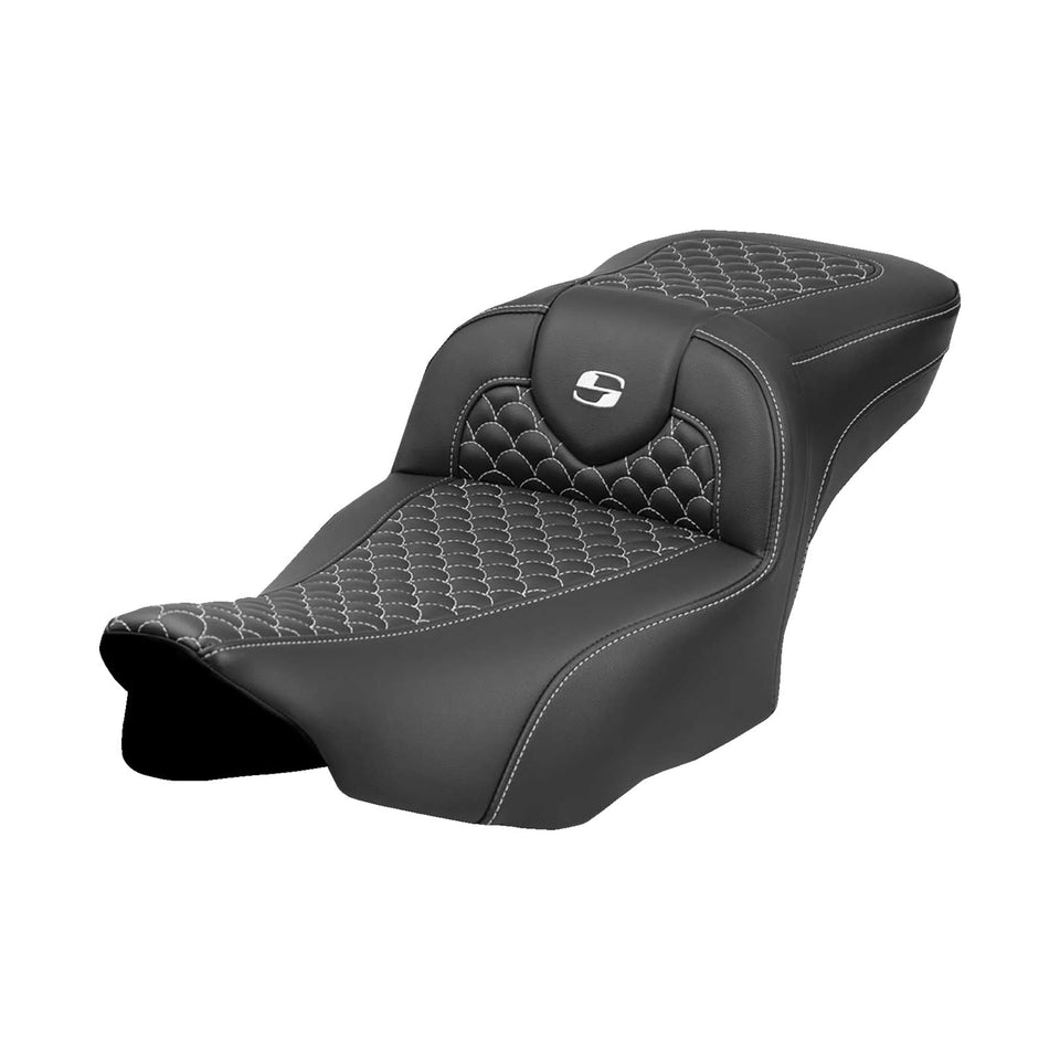 SADDLEMEN - ROADSOFA™ EXTENDED REACH SEAT - DRAGON SCALE STITCH - '23-'24