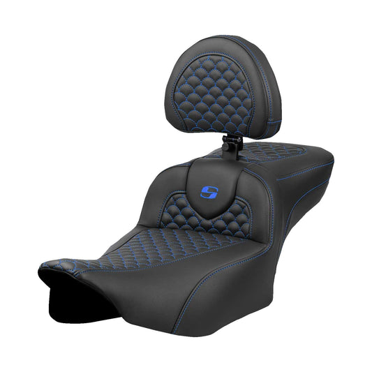 SADDLEMEN - ROADSOFA™ EXTENDED REACH SEAT - DRAGON SCALE STITCH - FLTR/FLHX '23-'24