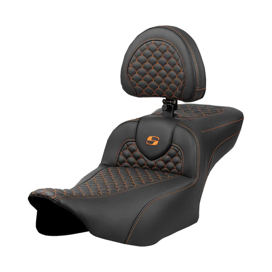 SADDLEMEN - ROADSOFA™ EXTENDED REACH SEAT - DRAGON SCALE STITCH - '23-'24
