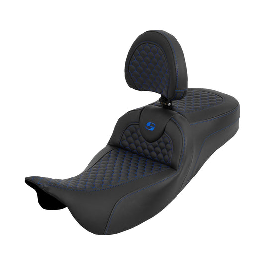 SADDLEMEN - EXTENDED REACH ROADSOFA™ SEAT - DRAGON SCALE - TOURING '08-'25