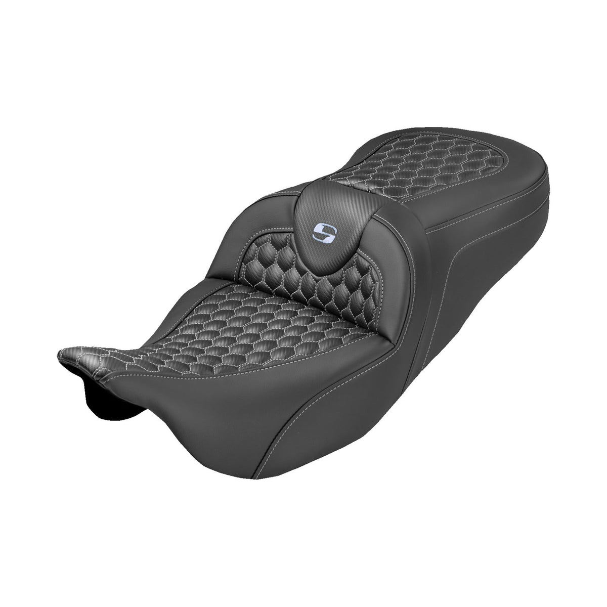 SADDLEMEN - ROADSOFA™ SEAT - HONEYCOMB STITCH - NO BACKREST - '08-'25