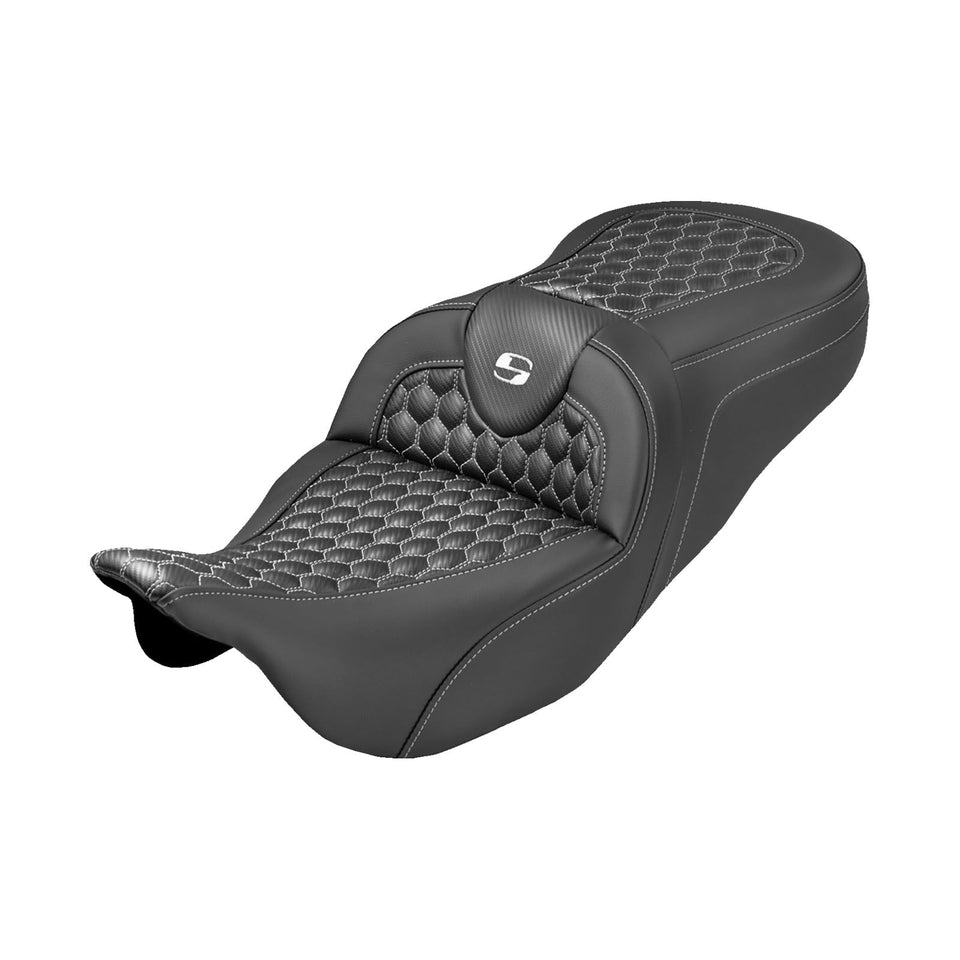 SADDLEMEN - EXTENDED REACH ROADSOFA™ SEAT - HONEYCOMB - '08-'25