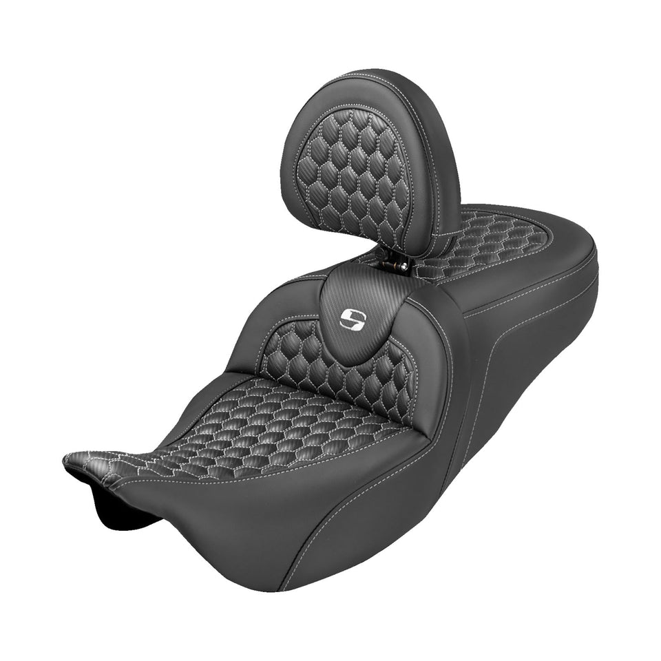 SADDLEMEN - EXTENDED REACH ROADSOFA™ SEAT - HONEYCOMB - '08-'25