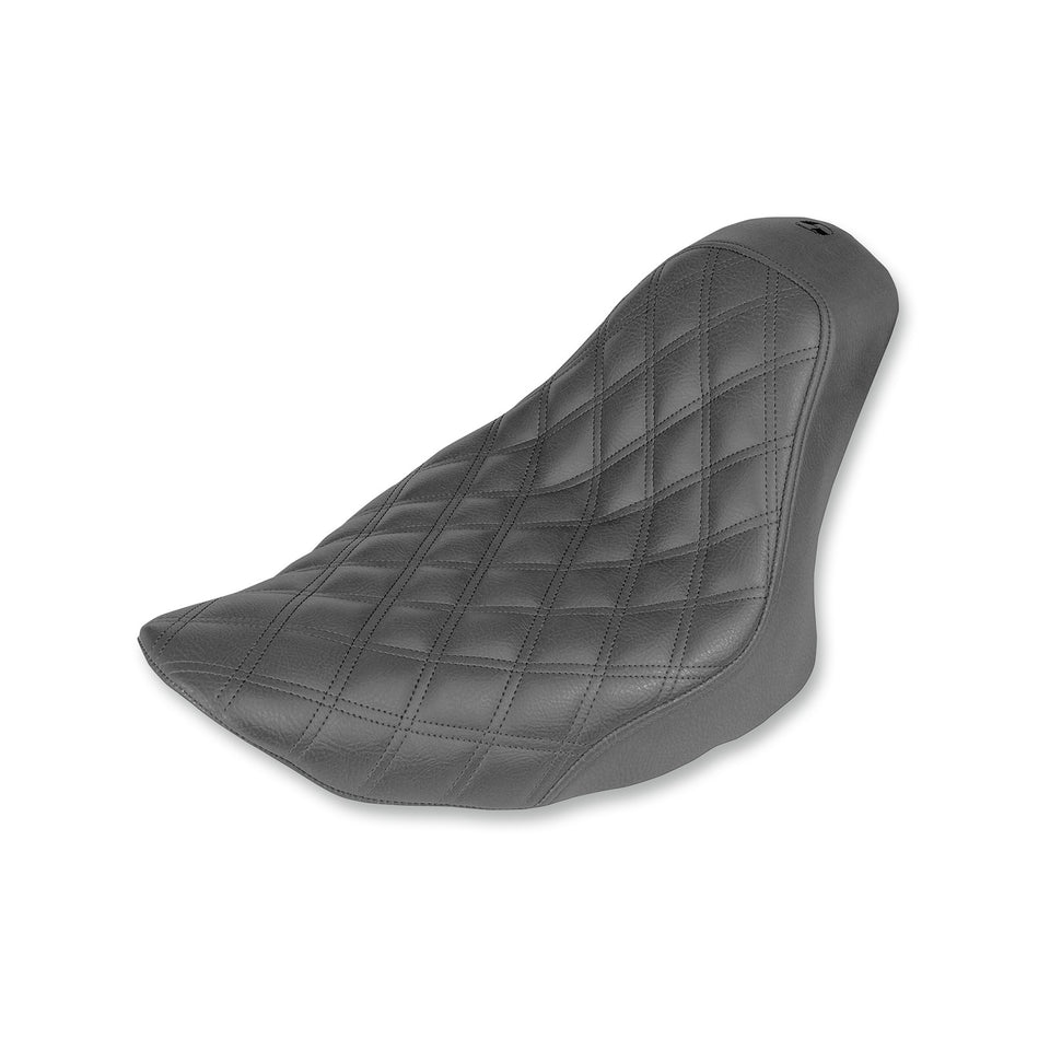 SADDLEMEN - RENEGADE(TM) SOLO SEAT - LATTICE STITCHED - BLACK - FL/FX '06-'17
