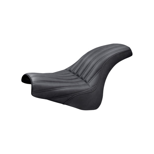 SADDLEMEN - KNUCKLE 2-UP SEAT - RIBBED - BLACK