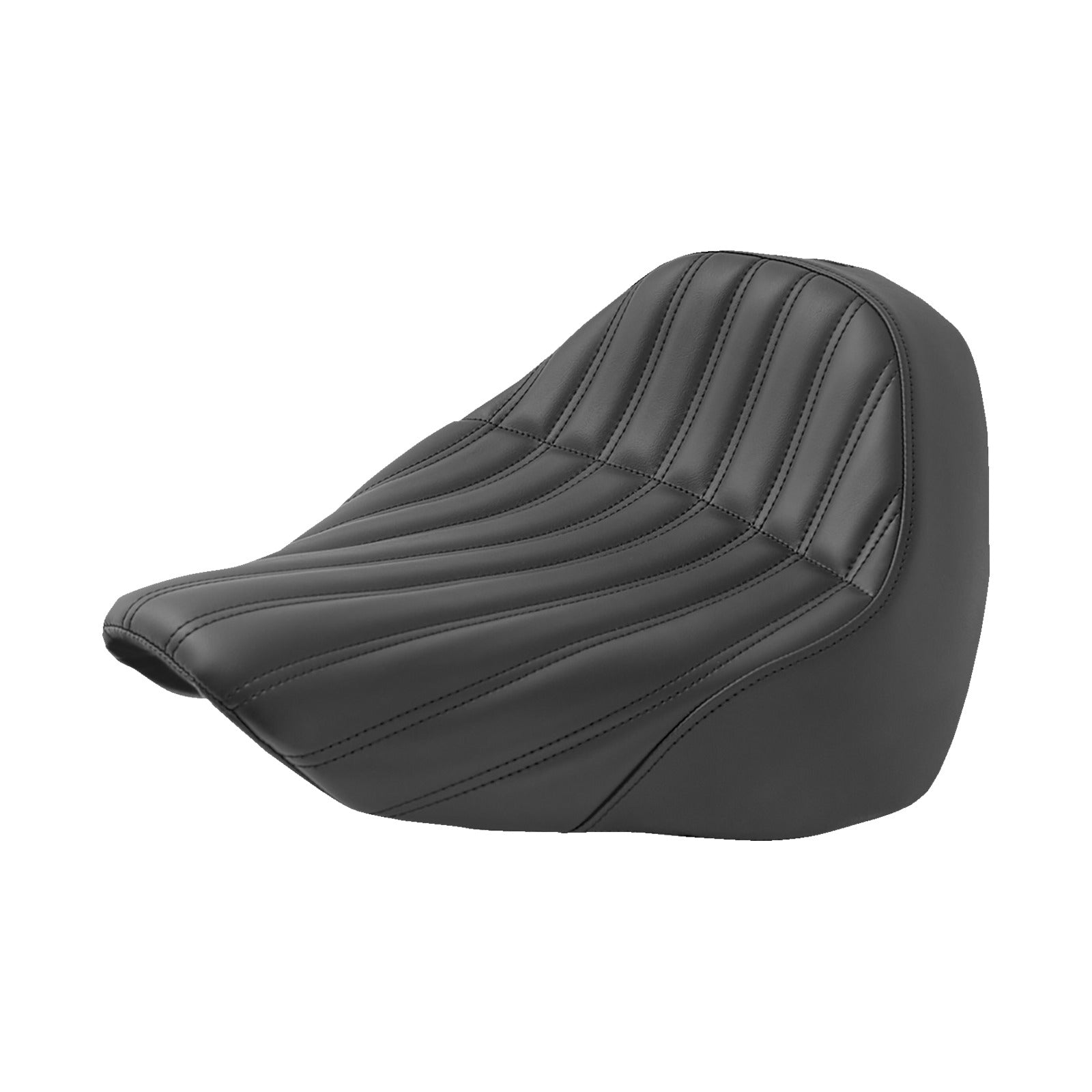 SADDLEMEN - KNUCKLE SOLO SEAT - RIBBED - BLACK - FL/FX '18-'24