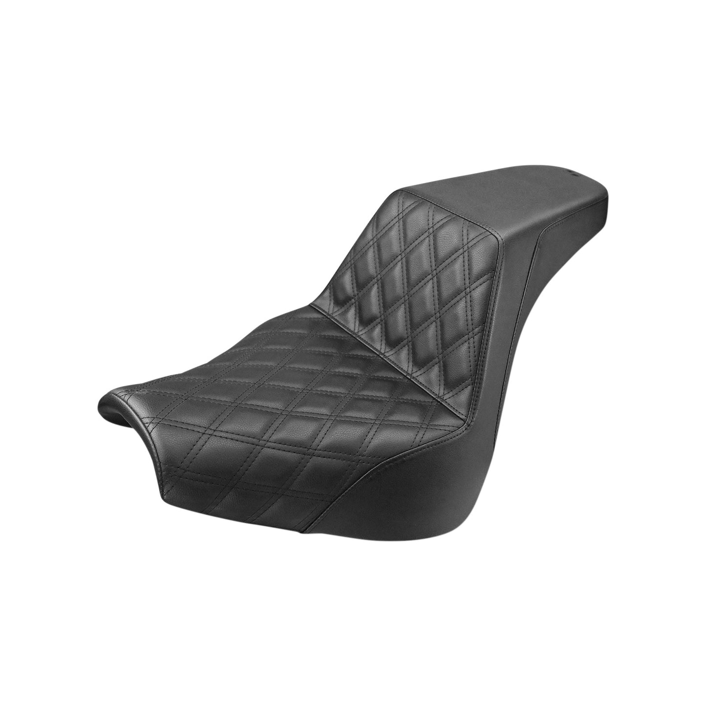 SADDLEMEN - STEP-UP SEAT - FRONT LATTICE STITCH - BLACK - FXBR/S '18-'20