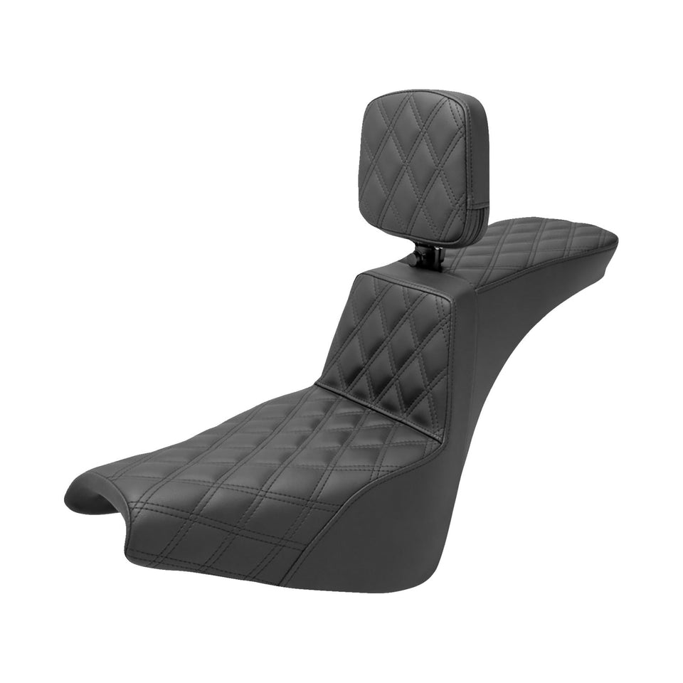 SADDLEMEN - TOUR STEP-UP SEAT - RIDER BACKREST - FXBB/FXST '18-'24 - FAT BOB / STREET BOB