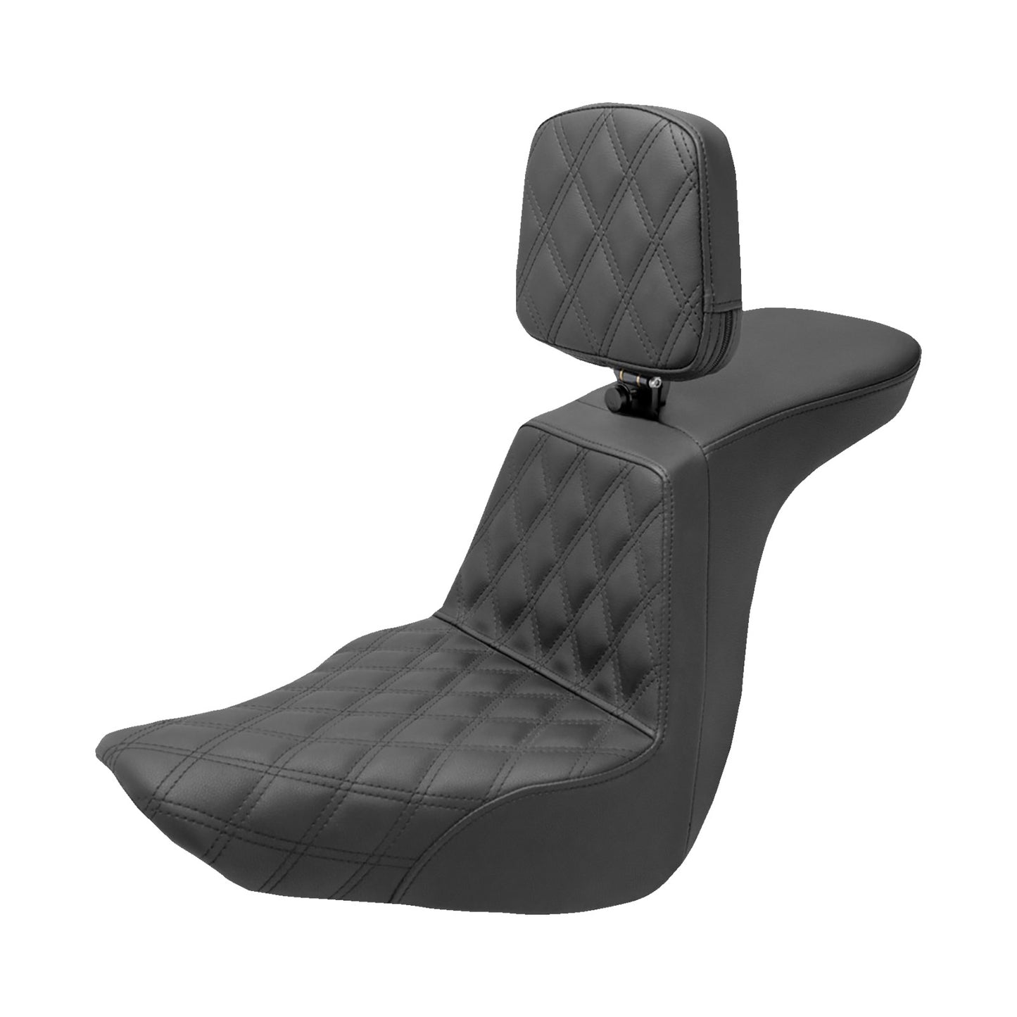 SADDLEMEN - TOUR STEP-UP SEAT - RIDER BACKREST - FRONT LATTICE STITCH - FLSB/FXLR '18-'24