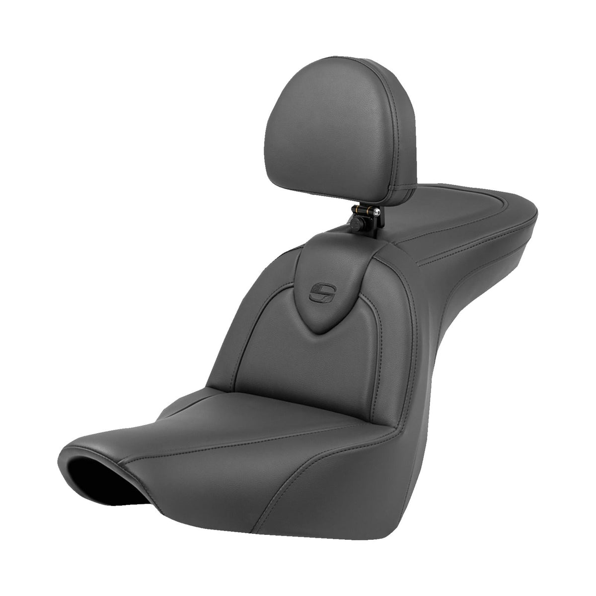 SADDLEMEN - ROADSOFA™ SEAT - WITH BACKREST - FXLR/FLSB '18-'23 - SPORT GLIDE / LOW RIDER