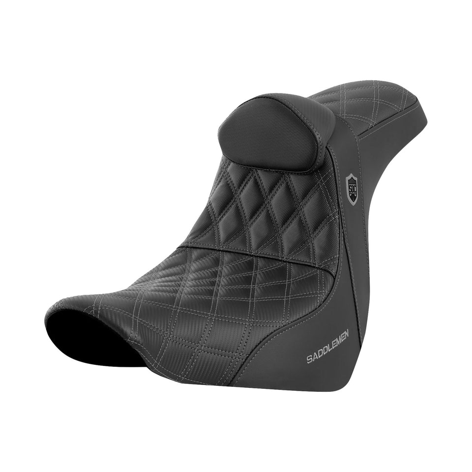 SADDLEMEN - PRO SERIES SDC PERFORMANCE SEAT - SOFTAIL - SPORT GLIDE / LOW RIDER - '18-'23 / LOW RIDER S / SPORT GLIDE / LOW RIDER / WITH BACKREST