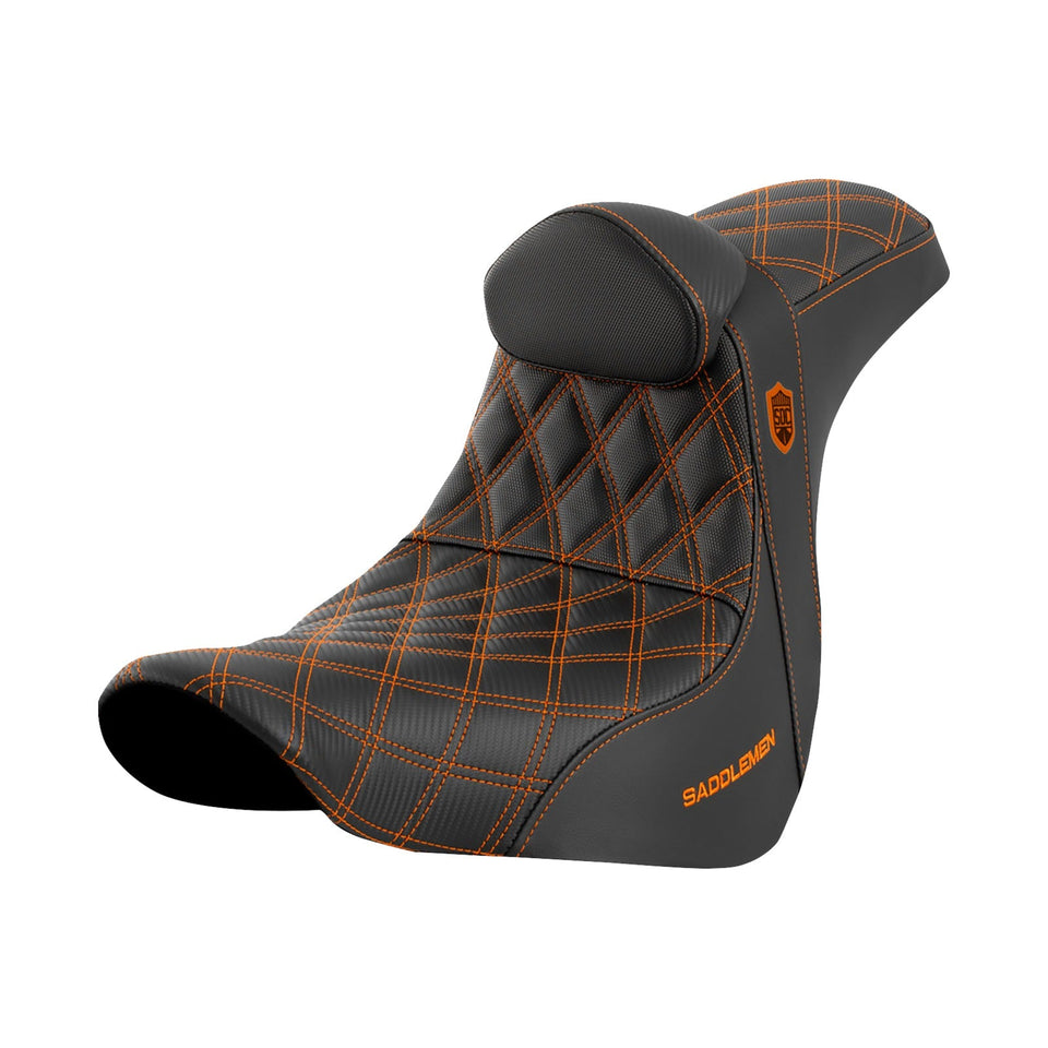 SADDLEMEN - PRO SERIES SDC PERFORMANCE SEAT - SOFTAIL - SPORT GLIDE / LOW RIDER - '18-'23 / LOW RIDER S / SPORT GLIDE / LOW RIDER / WITH BACKREST